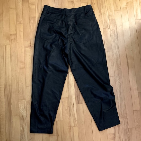 Zara oversized faux leather pants NWT - Picture 4 of 4
